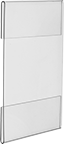 Image of Product. Front orientation. Sign Holders. Sign Holders with Mounting Hooks.