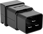 Image of Product. Plug. Front orientation. Power Connectors. IEC Connectors, Plugs, Single—Unshielded.