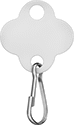 Image of Product. Front orientation. Tags. Key Tags, Shamrock.