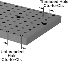 Image of Attribute. Front orientation. ZoomedIn view. Contains Annotated. Grid Fixture Plates. Grid Fixture Plates, Rectangular Fixture Plates.