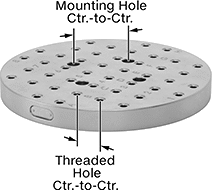 Image of Attribute. Front orientation. Contains Annotated. Grid Fixture Plates. Grid Fixture Plates, Round.