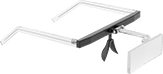 Image of ProductInUse. Front orientation. Magnifiers. Eyeglass-Mount Frame Magnifiers.