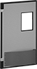 Impact-Resistant Two-Way Swinging Single Doors