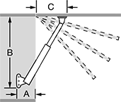Image of Attribute. Front orientation. Contains Annotated. High-Capacity Ratcheting Lid Supports, Side Mount, Opens Up.
