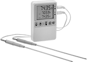 Image of Product. Front orientation. Thermometers. Remote-Reading Handheld Thermometers with Calibration Certificate, Style A.