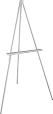 Image of Product. Front orientation. Easels. Easels, Oak.