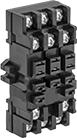 Image of Product. 9-Terminal Relay Socket. Front orientation. Relay Sockets. Latching Relays, 9 Terminals.