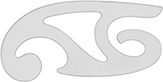 Image of Product. Style A. Front orientation. Drafting Curves. French Curves.