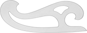 Image of Product. Style C. Front orientation. Drafting Curves. French Curves.