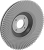 Arbor-Mount Flap Sanding Discs for Soft Metals, Plastic, and Rubber