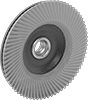 Long-Life Arbor-Mount Flap Sanding Discs for Soft Metals, Plastic, and Rubber