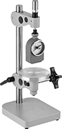 Image of ProductInUse. Operating Stands for Styles 1 and 2 (Sold Separately). Front orientation. Hardness Tester Operating Stands. Durometer Hardness Testers.
