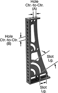Image of Product. Style F (Right Orientation). Back orientation. Contains Annotated. Fixture Squares. Fixture Squares, Style F, Right-Hand-Side Orientation.