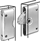 Image of ProductInUse. Style A (Shown Mortise Mounted). Front orientation. Draw Latches. Hex-Socket Draw Locks, Mortise Mount or Surface Mount, Style A.