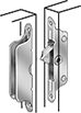 Image of ProductInUse. Style C. Front orientation. Draw Latches. Hex-Socket Draw Locks, Mortise Mount, Style C.