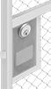 Deadbolt Locks for Swinging Wire Partition Doors