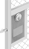 Deadbolt Locks for Sliding Wire Partition Doors