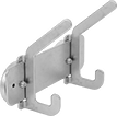 Image of Product. Front orientation. Hanging Hooks. Magnetic-Back Hanging Hook Racks, 4 Hooks.