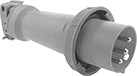 Image of Product. Front orientation. Power Connectors. Washdown Switch-Rated IEC Pin-and-Sleeve Connectors, Plugs.