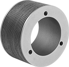 Image of Product. Front orientation. V-Belt Drive Pulleys. Quick-Disconnect (QD) Bushing-Bore V-Belt Drive Pulleys, 16 Grooves.
