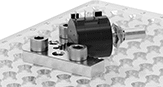 Image of ProductInUse. Front orientation. Coordinate Measuring Machine Plates and Fixtures. Fixturing for Parts Inspection, Corner Plates.