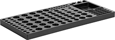 Image of Product. Bottom orientation. Coordinate Measuring Machine Plates and Fixtures. Fixturing for Parts Inspection, Trays.