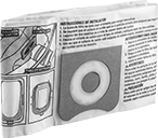 Image of Product. Disposable Filter Bag. Front orientation. Vacuum Cleaner Filters. Bag Filters, Disposable Filter Bags.