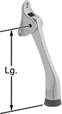 Image of Product. Front orientation. Contains Annotated. Door Holders. Lever-Operated Door-Mount Door Holders, Style 2.