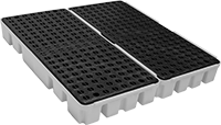Image of Product. Front orientation. Pallets. Plastic Spill-Control Pallets, Style E.
