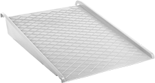 Image of Product. Ramps for Style A. Front orientation. Ramps. Plastic Spill-Control Pallets, Style A.