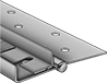 Image of Product. Front orientation. Hinges. Edge-Mount Full-Length Entry Door Hinges.
