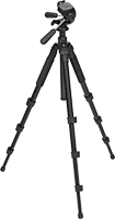 Image of Product. Front orientation. Tripods. Any-Angle Adjustable-Height Tripods Tripods.