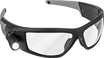 Image of Product. Front orientation. Safety Glasses. Lighted Wraparound Safety Glasses.