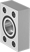 Image of Product. O-Ring Groove Back. Back orientation. Pipe and Fittings. SAE High-Pressure Stainless Steel Unthreaded Pipe Flanges, Machined Flanges, Socket-Connect Female, O-Ring Groove Surface.