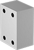 Image of Product. Flat Front. Front orientation. Pipe and Fittings. SAE High-Pressure Stainless Steel Unthreaded Pipe Flanges, Machined Blind Flanges, Flanged, Flat.