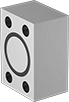Image of Product. O-Ring Groove Back. Back orientation. Pipe and Fittings. SAE High-Pressure Stainless Steel Unthreaded Pipe Flanges, Machined Blind Flanges, Flanged, O-Ring Groove.