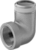 Low-Pressure Stainless Steel Threaded Pipe Fittings with Sealant