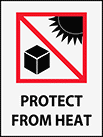 Image of Product. Front orientation. Labels. Shipping Labels , Protect From Heat.
