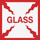 Image of Product. Front orientation. Labels. Shipping Labels , Glass.