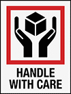 Image of Product. Front orientation. Labels. Shipping Labels , Handle with Care.
