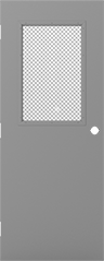 Image of Product. Front orientation. Doors. Fire-Rated Single Doors, Half-Door Window.