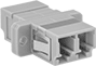 Image of Product. Front orientation. Fiber-Optic Connectors. Fiber-Optic Adapters, LC Female × LC Female.