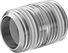 Standard-Wall Stainless Steel Threaded Pipe Nipples and Pipe with Sealant
