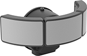 Image of Product. Style F. Front orientation. Security Lights. Adjustable-Head Security Lights, Nonreplaceable Bulb, 3 Heads, Style F.