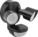 Image of Product. Style D. Front orientation. Security Lights. Adjustable-Head Security Lights, 2 Heads, Style D.
