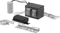 Image of Product. Front orientation. Light Ballasts. Light Ballasts for Metal Halide Light Bulbs.