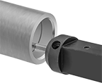 Image of ProductInUse. Front orientation. Lathe Tools. Quick-Change Lathe Tools and Holders, Retaining Ring Grooving Tools—Right Hand.