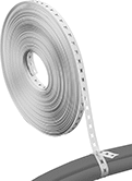 Image of ProductInUse. Front orientation. Cable Ties. Cut-to-Length Perforated Cable Ties.