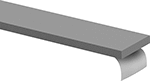 Image of Product. Front orientation. Rubber. Extreme-Temperature Silicone Rubber Strips, Smooth Texture with Adhesive Backing.
