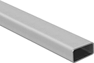 Image of Product. Front orientation. Weld-Together Framing and Fittings. Telescoping Weld-Together Rails, Rectangular Rail.